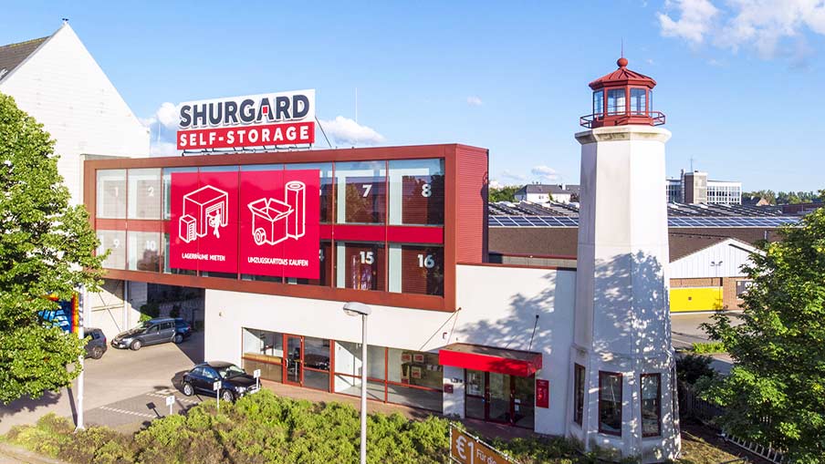 Self-Storage bei Shurgard Düsseldorf Heerdt