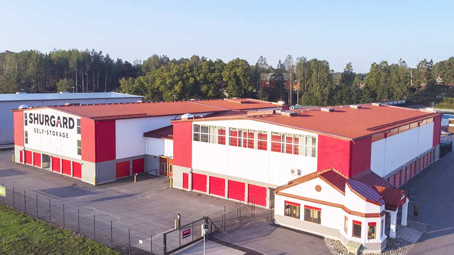 Magasinering hos Shurgard Handen
