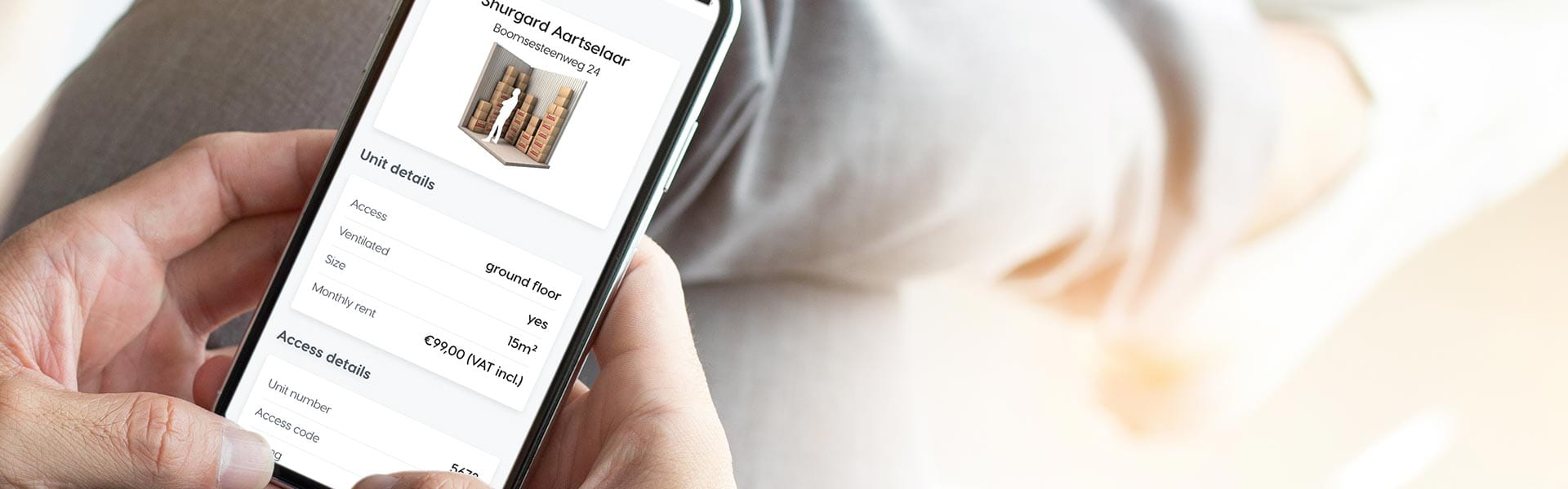Simplify your storage experience with our Shurgard app