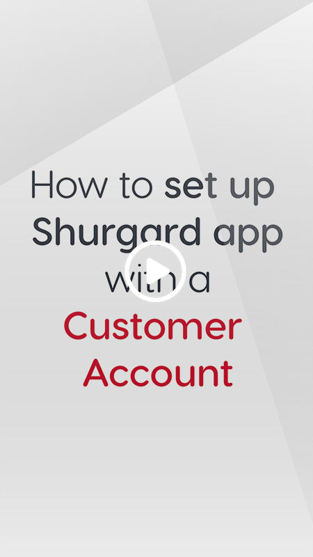How to set up Shurgard app with a Customer Account