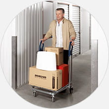 Moving your belongings into your storage unit